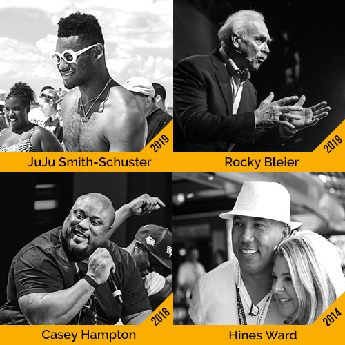 Pittsburgh football legends from past vacation events