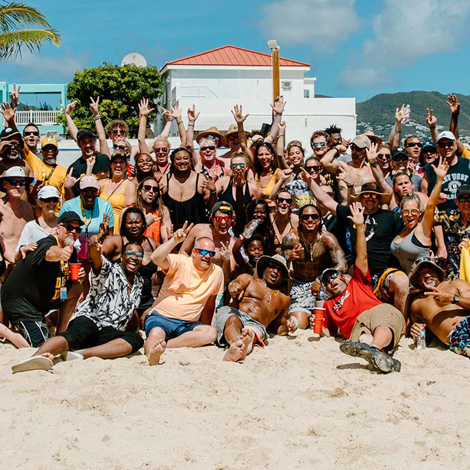 Beach Party group photo